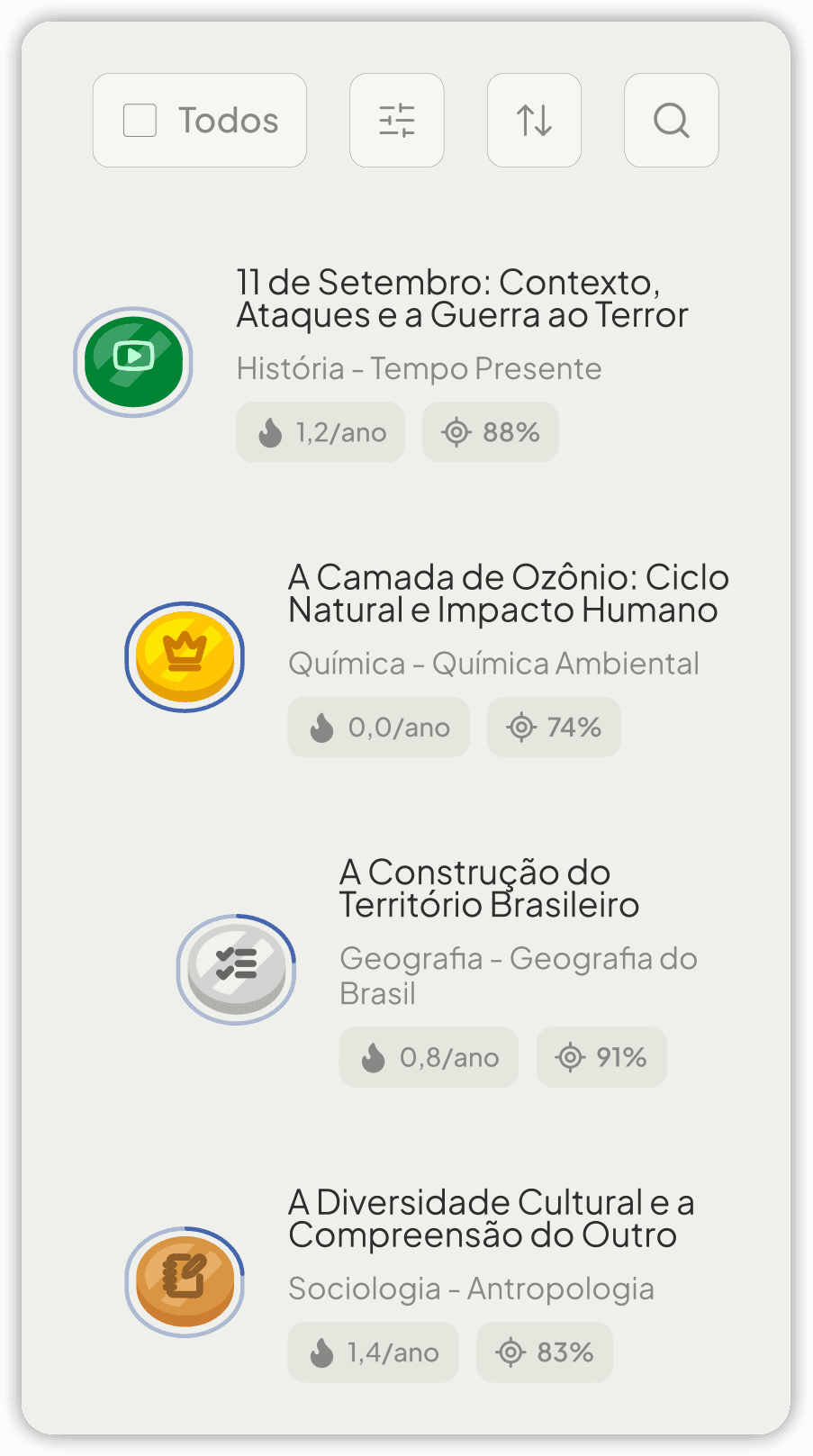 Aulas e resoluções